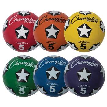 Champion Sports Rubber Soccer Ball Sets
