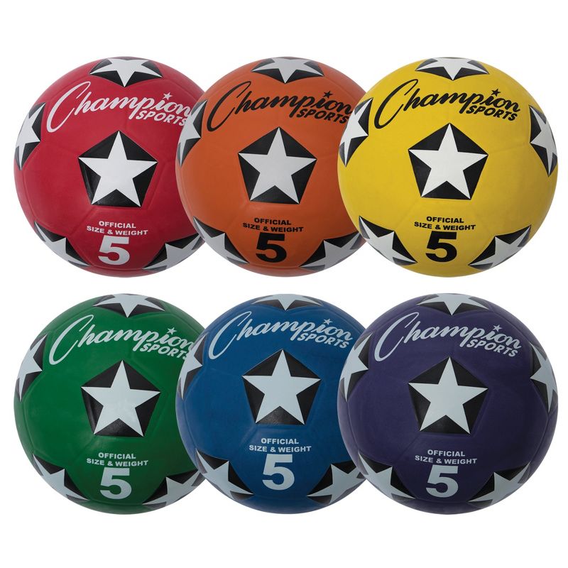 Champion Sports Rubber Soccer Ball Sets, 1 of 6