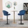 Blue two-piece bar stool, adjustable bar stool - 3 of 4