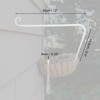 Unique Bargains Plant Hanger with Screws 12inch White 2pcs - 2 of 4