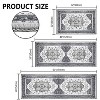TOBILI Kitchen Rugs 3 Piece,Washable Non Slip Runner Rug,Farmhouse Hallway Doormat for Home Decor,gray - 2 of 4
