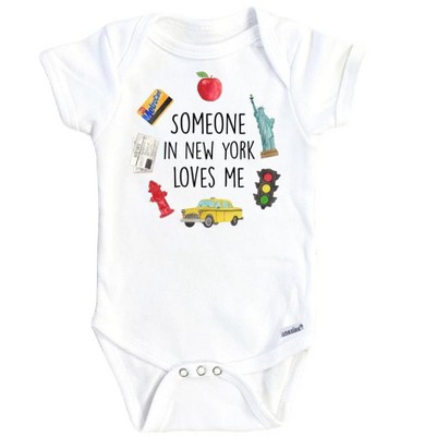 New York Someone Onesie® Baby Boy Girl Clothes Infant Bodysuit Funny Cute Newborn GS1