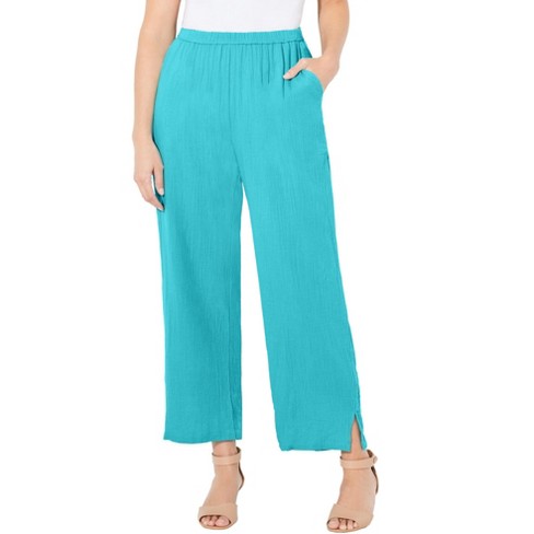 Women's plus size cotton pants sales