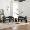 TiramisuBest Modern Chenille Loveseat Sofa, Comfy Upholstered 2-Seater Sofa, Small Loveseat Accent Couch for Living Bedroom Leisure Areas - 2 of 4