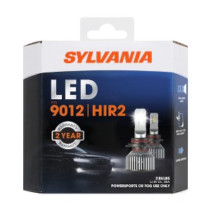 SYLVANIA 9012 LED -  Fog Lights For Cars and Trucks - Headlight Bulbs for Off Road Powersports - 6000k Cool White LED Light - Long-Lasting Bulbs - 1 of 4