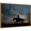 Amanti Art Cowboy By Day and Night II by PHBurchett Framed Canvas Wall Art - 3 of 4