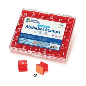 Learning Resources Lowercase Alphabet Stamps 34 pc: Educational Reading & Writing Kit for Kids Ages 6+, 1st Grade - 1 of 3