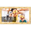 PosterPalooza | Photo Size Shabby Chic Yellow Frame - UV Acrylic, Foam Board Backing, Hanging Hardware - 2 of 4