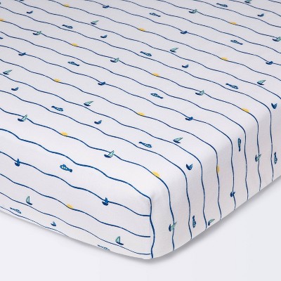 Fitted Crib Sheet Waves - Cloud Island™