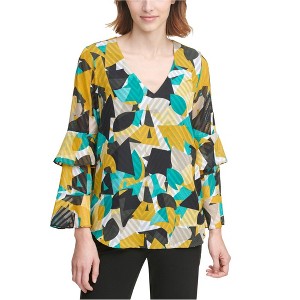 Calvin Klein Womens Abstract Pullover Blouse - 1 of 1