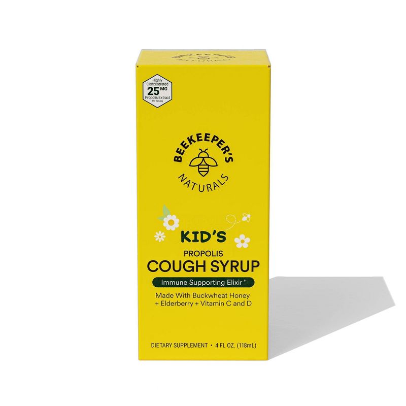 Beekeepers Naturals Kids&#39; Daytime Propolis Cough Syrup - 4 fl oz, 4 of 9