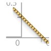 Black Bow Jewelry 0.8mm 14k Yellow Gold Solid Box Chain Spring Ring Clasp Necklace - 4 of 4