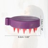 Unique Bargains Hair Scalp Massager Shampoo Brush 3.62"x3.07"x1.38" - 3 of 4