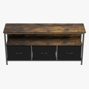 GustoWave Dresser TV Stand with 3 Fabric Drawer, Media Console for 55 Inch TV,  TV Console Table with Storage, Entertainment Center with Open Shelf - 1 of 4