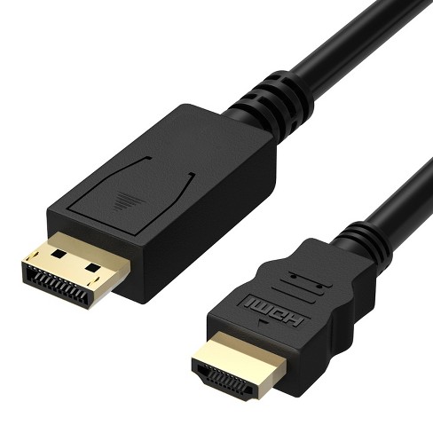 Fosmon Dp To Hdmi, 6ft Displayport To Hdmi Cable - 1080p Full Hd | Pc ...