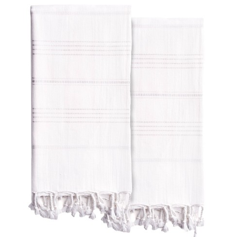 Linum Home Textiles Turkish Cotton Fun Paradise Pestemal Hand or Guest  Towels, Set of 2