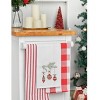 C&F Home 27" x 18" Christmas Ornaments Embroidered Cotton Waffle Weave Kitchen Dishtowel - 3 of 4