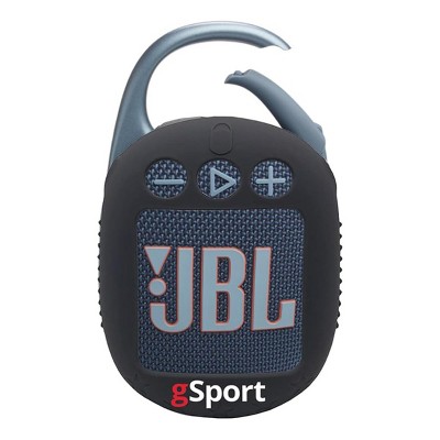 JBL Clip 5 Ultra Portable Bluetooth Speaker with gSport Silicone Sleeve (Blue)