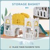 BABYYER Toddler Slide Playset with Basketball Hoop, Climber, Telescope, Tunnel, Steering Wheel, Indoor Playground for Kids 1-3 - 3 of 4