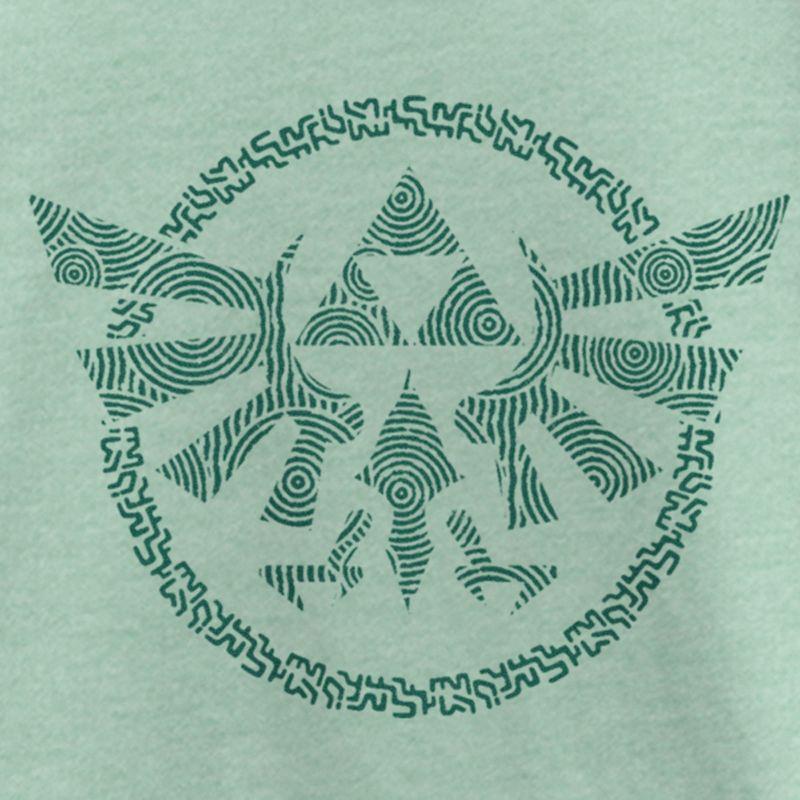 Girl's Nintendo The Legend of Zelda: Tears of the Kingdom Green Hyrule Crest T-Shirt, 2 of 5