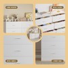SUGIFT 6 Drawer Dresser, Modern Wood Chest of Drawers for Bedroom, White - 4 of 4