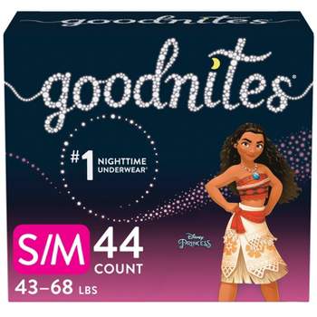 Goodnites Girls' Nighttime Bedwetting Underwear S/M 43-68 lb. 99 ct Size Small/Medium