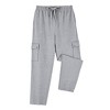 Collections Etc Men's French Terry Drawstring Waist Cargo Pants - 2 of 4