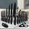 Lux Decor Kitchen Knife Set Ultra Sharp Stainless Steel Kitchen Cutlery Knives with Anti Slip Handles - 2 of 4