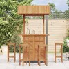 vidaXL Bar Table Natural wood Solid acacia wood High Table Durable - 3 of 4