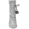 Memoi Textu Pom Ankle Length Thick Knit Lounge Socks Gray One Size - 2 of 4