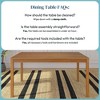 Now Furniture 60" Wooden Dining Table for 4, Rectangular Kitchen Table - 4 of 4