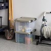 IRIS USA 44 Qt Storage Bins with Gasket Seal Lid, Clear/Chrome, 2Pk - 4 of 4