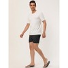 Lars Amadeus Men's Summer Beach Solid Color Mesh Lining Drawstring Waist Swim Shorts - 4 of 4