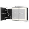 Lighted Medicine Cabinet with Mirror Wall Mounted Bathroom Mirror with Storage - 2 of 4