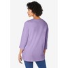 Woman Within Plus Size Perfect Three-Quarter Sleeve V-Neck Tunic - 3 of 4