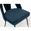 NicBex Modern Dining Chairs Set of 2,Velvet Accent Chairs with Nailheads and Black Metal Legs for Dining Room,Living Room - 4 of 4