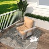 YARDSIGHT  Outdoor Swivel Patio Chairs with 360° Rotation, All-Weather PE Wicker Armchairs with Cushions for Garden, Deck, Porch, and Backyard - 2 of 4