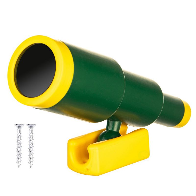 PLAYBERG Green and Yellow Plastic Outdoor Gym Playground Pirate Ship Telescope, Treehouse Toy Accessories Binocular for Kids, 5 of 7