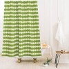 Deny Designs ThirtyOne Illustrations Stitches Shower Curtain Green/Cream - 2 of 3