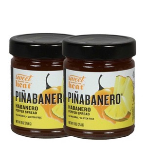 Chili Dawg's Foods of Fire 9 oz Gluten Free Piñabanero Pepper Spread - Pack of 2 - 1 of 4