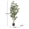 XINGHANZHENXUAN Artificial Laurel Tree, Pre-Potted Faux with Lush Green Leaves, Classic Lifelike Decor for Indoor, Outdoor Spaces - 4 of 4