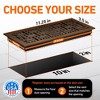Basketweave Floor Register Vent with Mesh Cover Trap - 4 of 4