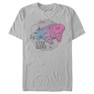 Men's Star Wars: The Rise of Skywalker Ombre Millennium Falcon T-Shirt - 1 of 3
