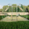 LAOTIES Large Metal Walk-in Chicken Coop,Outdoor Poultry Run with UV-Resistant Roof And Lockable Door - 2 of 4