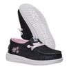 Hey Dude Wendy Toddler Shimmer Flower , Charcoal, 6 - 3 of 4