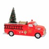 Department 56 Villages 4.5 Inch Engine 223 Pump Truck Snow Village Fire Truck Ladder Village Accessories - 2 of 3