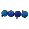 Northlight 96ct Shatterproof 4-Finish Christmas Ball Tree Ornament Set 1.5" -  Royal Blue - 3 of 4