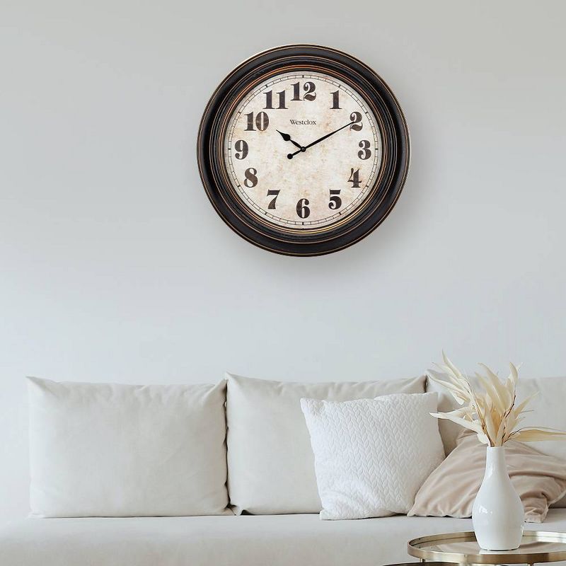 24&#34; Wall Clock with Vinatge Dial/Glass Lens - Westclox, 4 of 8