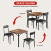 Dining Table Set for 2 with Upholstered Chairs, Kitchen Table and Chairs for 2, 3 Piece Dining Room Table Set - 3 of 4