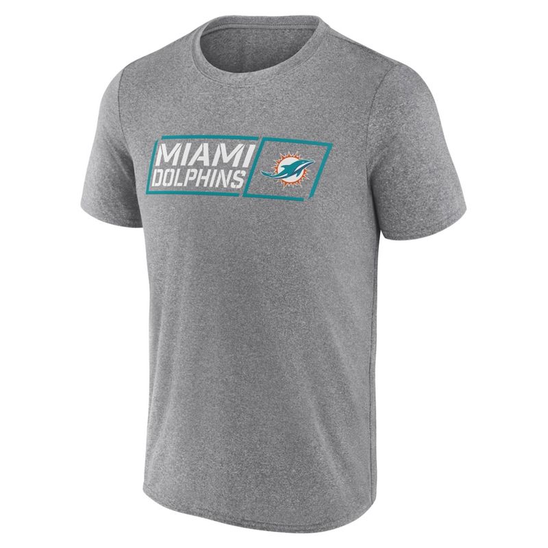 NFL Miami Dolphins Men&#39;s Quick Tag Athleisure T-Shirt, 2 of 4